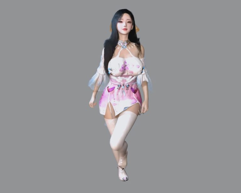 vr视频动画 可爱的汉服女孩 Lovely Hanfu Girl