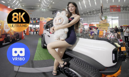 vr视频3d专区 Girls and Labubu 性感车模和拉布布