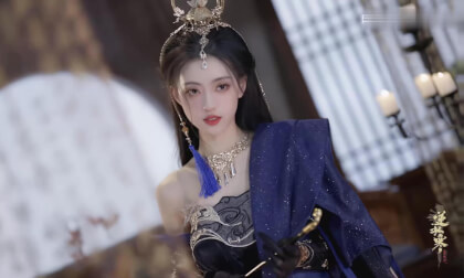 双屏电影 冷艳古风美人COS 美到窒息