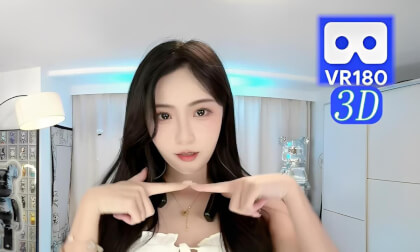 VR阿莫希琳 白裙热舞 贴身互动