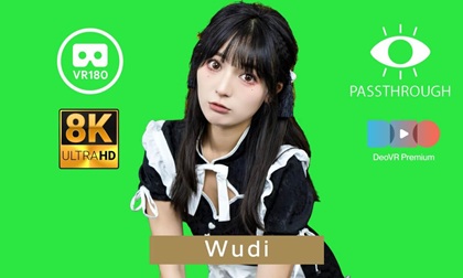免费VR眼镜资源 乖巧女仆 3D 8K 绿幕透视