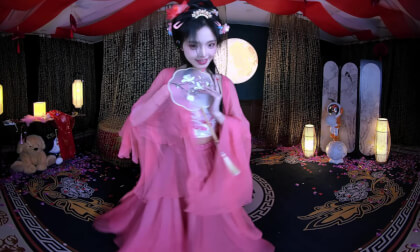 免费VR视频库 狸妖妖 鸳鸯戏 8K汉服舞蹈