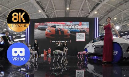 vr全景展示 - Chinese Robots Dancing at the Show 中国机器人展览